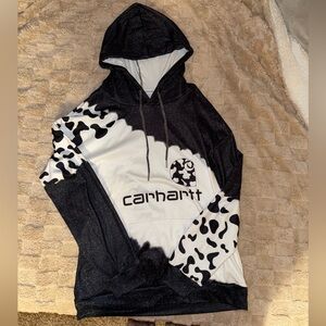 Custom Carhartt Cowprint Hoodie - Never worn.